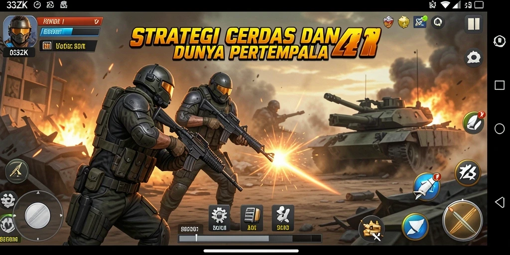 Tampilan gameplay menarik dari 33ZK dengan strategi kompleks.