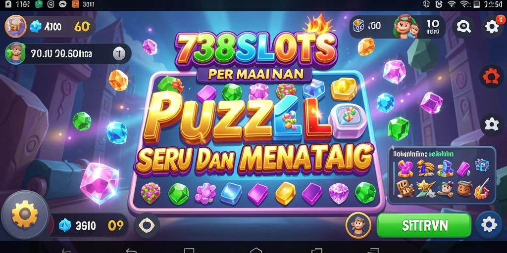 Tampilan gameplay seru dari 738SLOTS yang penuh warna.