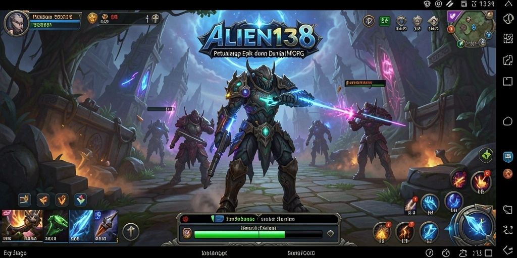 Screenshot gameplay ALIEN138 menampilkan pertarungan seru antar pemain dalam dunia MMORPG.