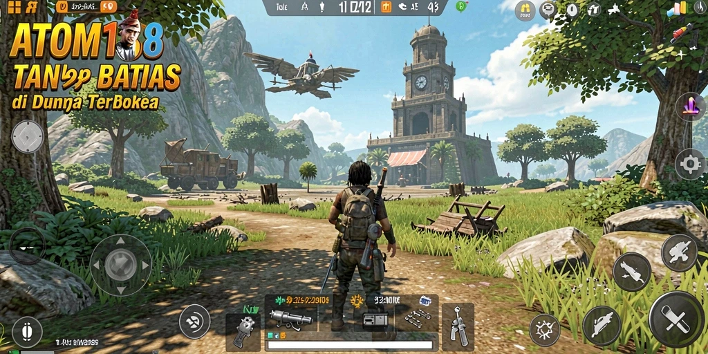 Screenshot ATOM138 menampilkan gameplay seru di dunia terbuka.