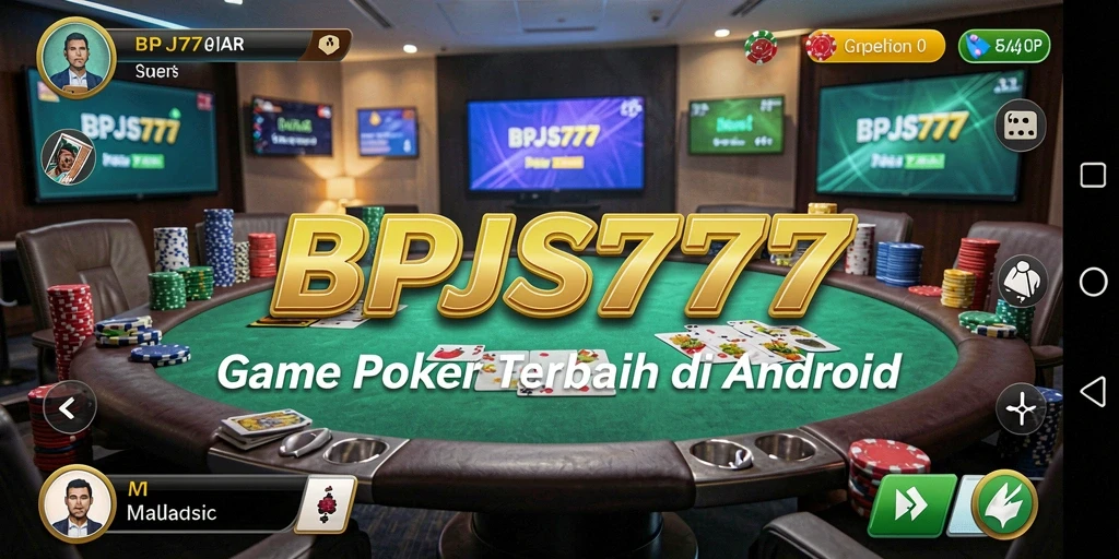 Tampilan gameplay seru dalam aplikasi Poker BPJS777.