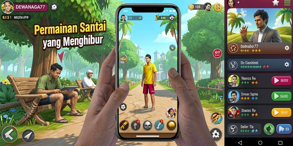 Screenshot gameplay DEWANAGA77 menampilkan keseruan permainan santai.