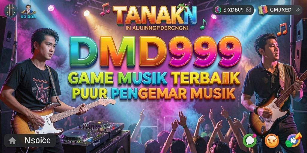 Tampilan menarik gameplay musik DMD999 yang seru.