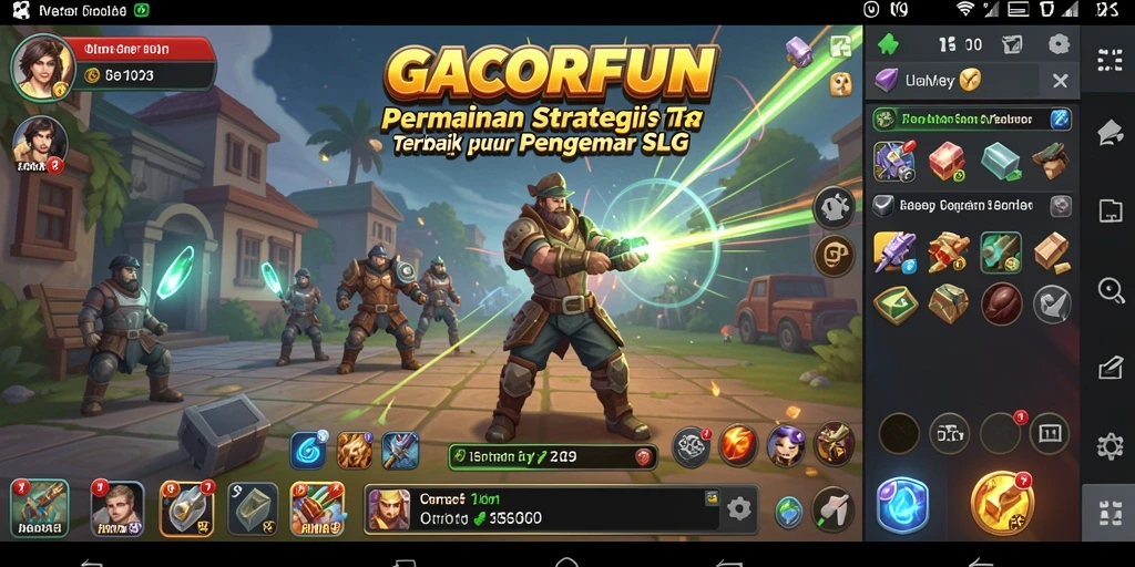 Tampilan gameplay menegangkan GACORFUN yang penuh strategi.