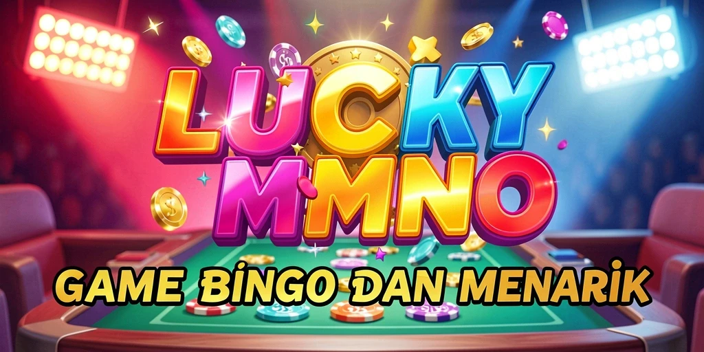 Gameplay seru LUCKYMINO dengan suasana Bingo yang mengasyikkan.
