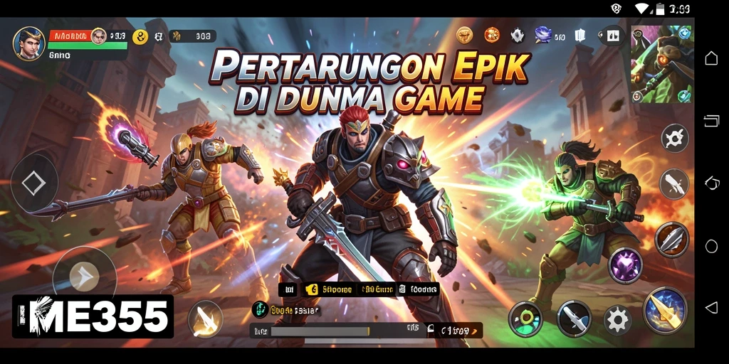 Tampilan seru dari pertarungan di ME355 yang memukau.