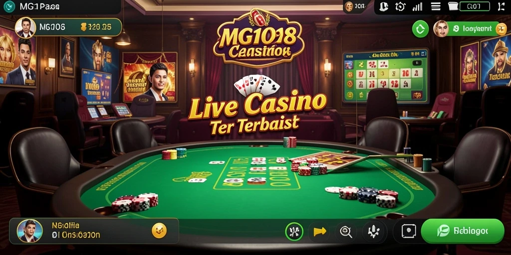 Gameplay Live Casino yang mendebarkan di MG108 dengan dealer profesional.