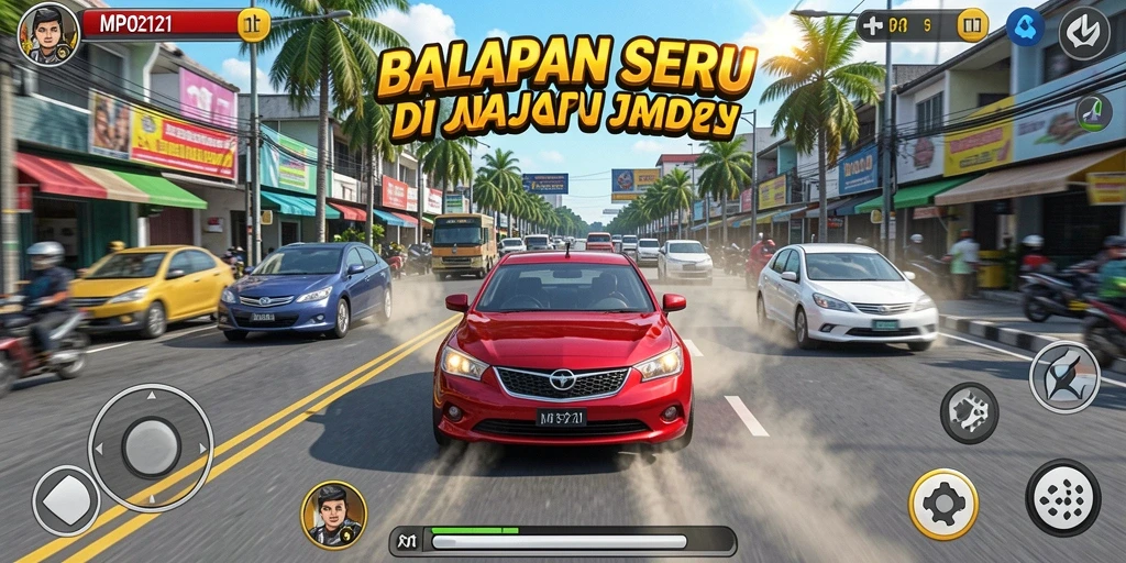 Gameplay MPO2121 yang memukau dalam balapan seru.