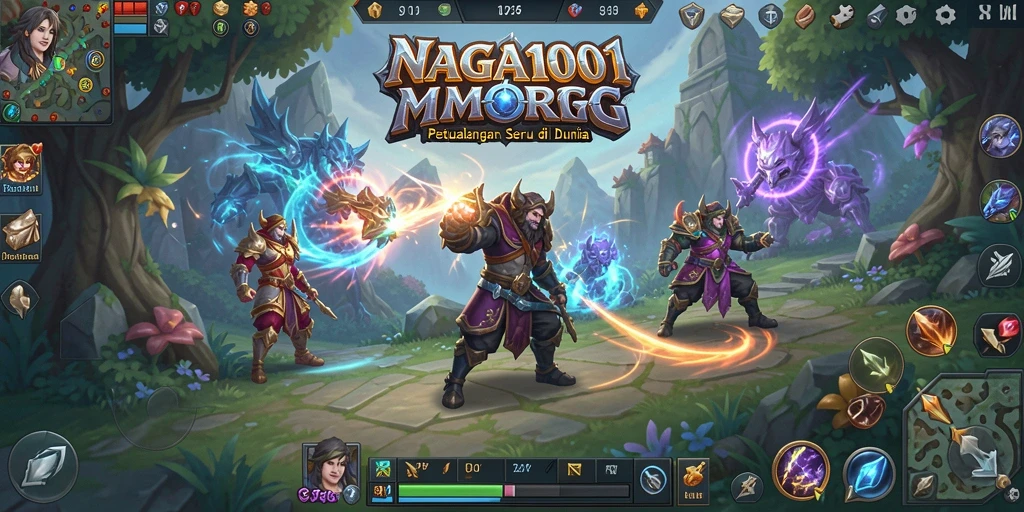Tampilan gameplay NAGA1001 yang mendebarkan dalam dunia MMORPG.