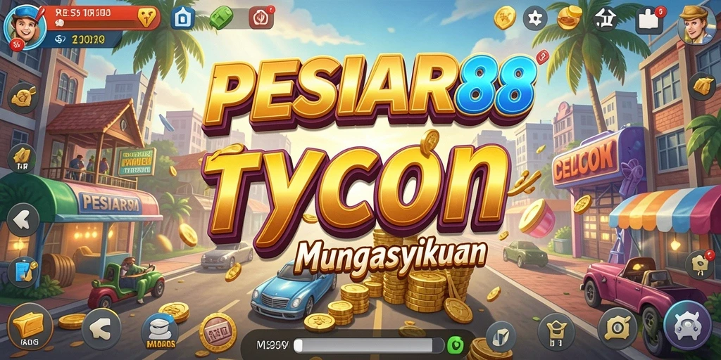 Screenshot utama menunjukkan gameplay seru dalam PESIAR88.