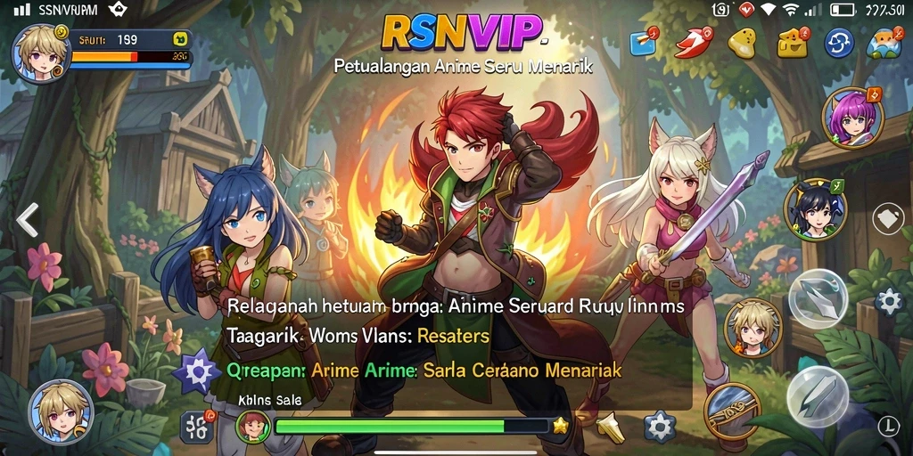 Tampilan gameplay RSNVIP menunjukkan pertarungan karakter yang dinamis dan menarik.