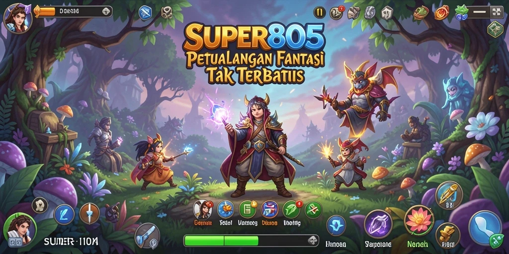 Gameplay SUPER805 menampilkan aksi RPG yang seru dan mendebarkan.
