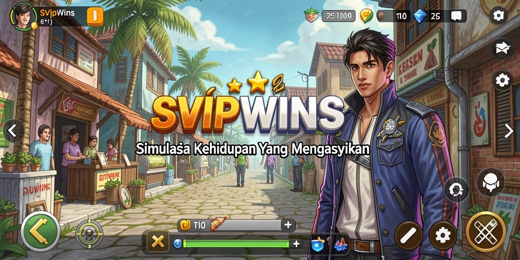 Tampilan gameplay SVIPWINS yang dinamis dan interaktif.
