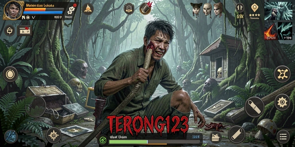 Tangkapan layar gameplay HOROR yang mendebarkan di TERONG123.