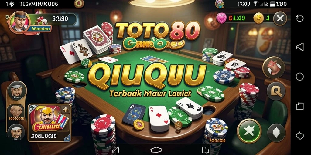 Tampilan gameplay seru dalam game QiuQiu TOTO80.